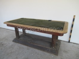 Wood cover table