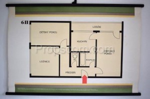 School poster - Apartment floor plan