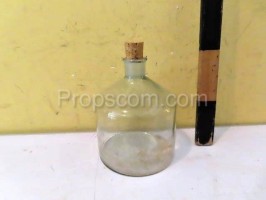 Bottles with ground glass empty