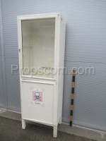 White glass cabinet