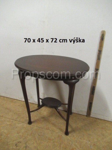 Wooden round table