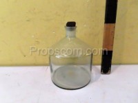 Bottles with ground glass empty