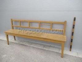 Wooden beige bench