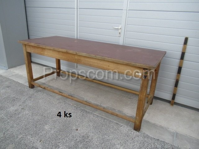 Wooden long table