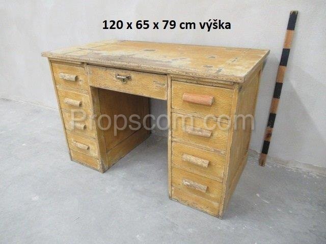 Light wood desk