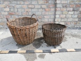 Wicker collection baskets