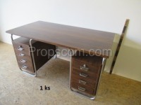 Chrome wood desk