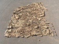 Rubble - carpet imitation of the surface