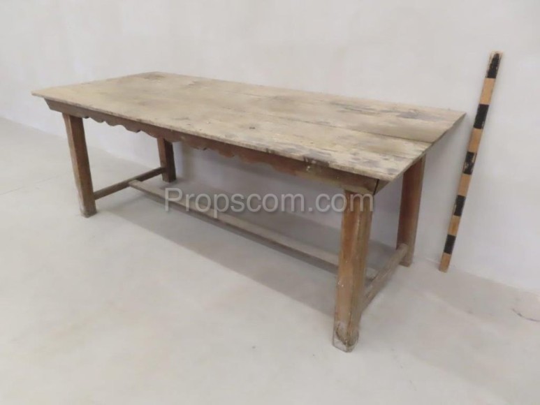 Narrow wooden table