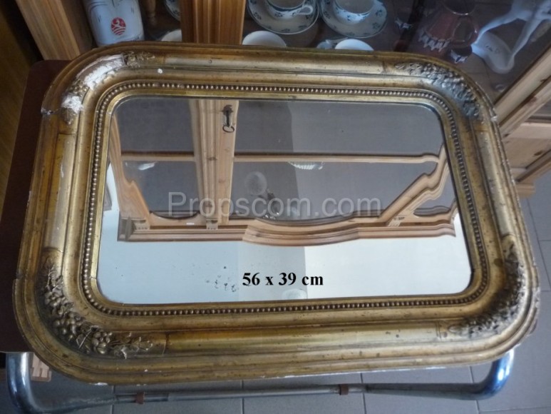 Mirror in a gilded decorated frame