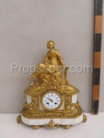 Table fireplace clock