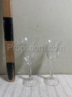 A glass on a leg